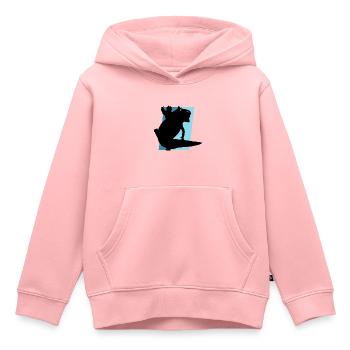 Animaux mignons Axolotls - Sweat Premium à capuche enfant bio - rose - Devant - AI Model Kid Female (0cm)