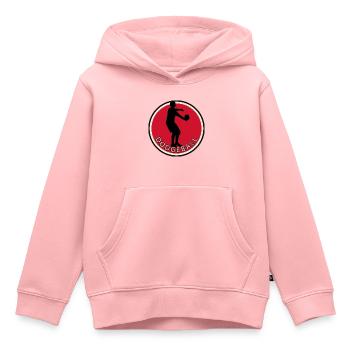 Équipe de ballon-chasseur de sports de balle - Sweat Premium à capuche enfant bio - rose - Devant - AI Model Kid Female (0cm)