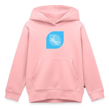Fallschirmspringen Flugsport Paragliding - Kinder Premium Organic Hoodie - Rosa - Vorne - AI Model Kid Female (0cm)