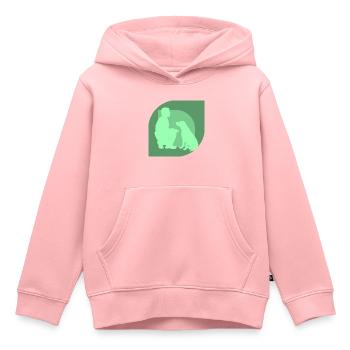 Hundetraining Agility Hundeerzieher - Kinder Premium Organic Hoodie - Rosa - Vorne - AI Model Kid Female (0cm)