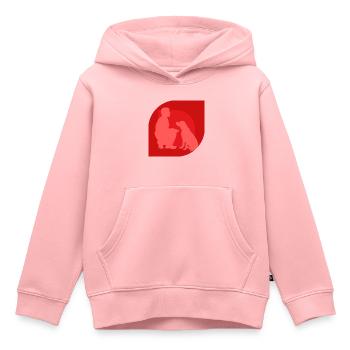 Hundetrainer Hundetraining - Kinder Premium Organic Hoodie - Rosa - Vorne - AI Model Kid Female (0cm)