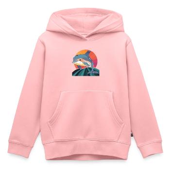 Dauphin Créatures de la mer Créatures de la mer - Sweat Premium à capuche enfant bio - rose - Devant - AI Model Kid Female (0cm)