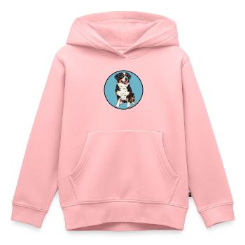 Hund Hundetrainer Hunde - Kinder Premium Organic Hoodie - Rosa - Vorne - AI Model Kid Female (0cm)