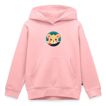 Mäuschen Mäuse Ratte - Kinder Premium Organic Hoodie - Rosa - Vorne - AI Model Kid Female (0cm)