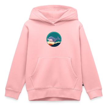 Marine Animals Whale - Kids Premium Organic Hoodie - rose - Front - AI Model Kid Female (0cm)