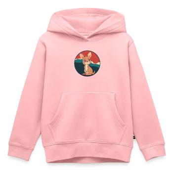 Kaenguru Sydney Kangaroo - Kinder Premium Organic Hoodie - Rosa - Vorne - AI Model Kid Female (0cm)
