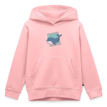Wal Wale Meerestier - Kinder Premium Organic Hoodie - Rosa - Vorne - AI Model Kid Female (0cm)