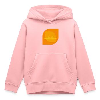 Kajakfahren Ruder - Kinder Premium Organic Hoodie - Rosa - Vorne - AI Model Kid Female (0cm)