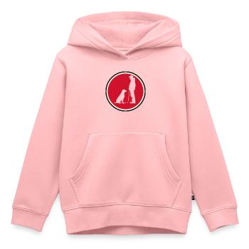 Hundetraining Agility Hundeerziehung - Kinder Premium Organic Hoodie - Rosa - Vorne - AI Model Kid Female (0cm)