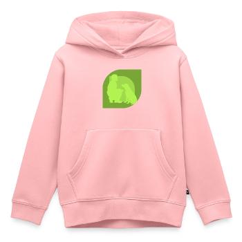 Hundetrainer Hundeschule Hundetraining - Kinder Premium Organic Hoodie - Rosa - Vorne - AI Model Kid Female (0cm)