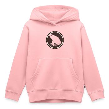 Frosch Quak - Kinder Premium Organic Hoodie - Rosa - Vorne - AI Model Kid Female (0cm)