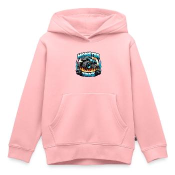 Monster Truck Monster Truck Voiture de pompiers - raffstaff ® - Sweat Premium à capuche enfant bio - rose - Devant - AI Model Kid Female (0cm)