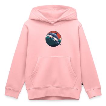 Dolphin Sea Creatures - Kids Premium Organic Hoodie - rose - Front - AI Model Kid Female (0cm)