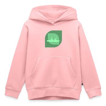 Kajakfahren Rafting - Kinder Premium Organic Hoodie - Rosa - Vorne - AI Model Kid Female (0cm)