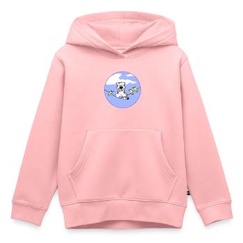 Äh...Hi! - Kinder Premium Organic Hoodie - Rosa - Vorne - AI Model Kid Female (0cm)