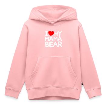 Ich liebe meine Mama Bär - Ich liebe meine Mama Bär - Kinder Premium Organic Hoodie - Rosa - Vorne - AI Model Kid Female (0cm)