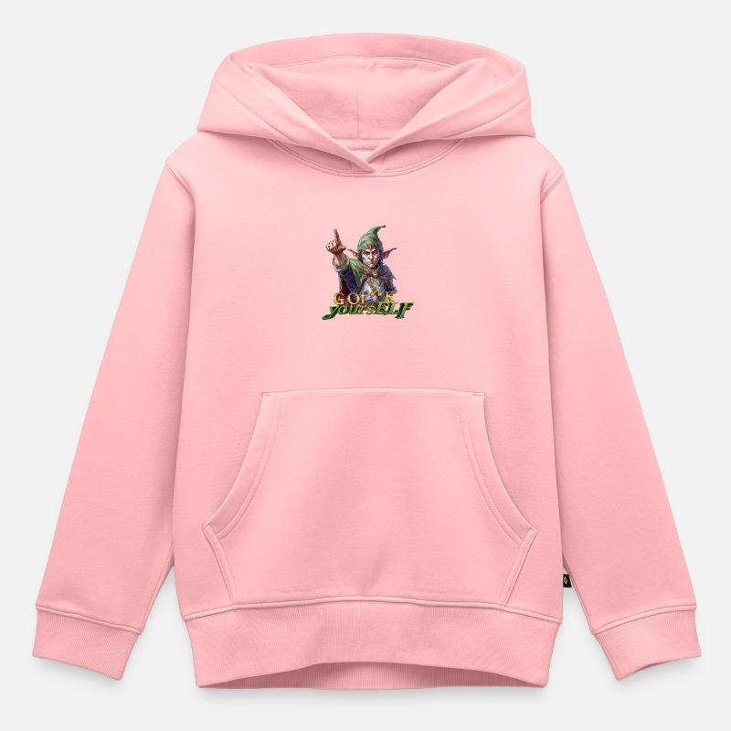 Elfe V.2 - Sweat Premium à capuche enfant bio - rose