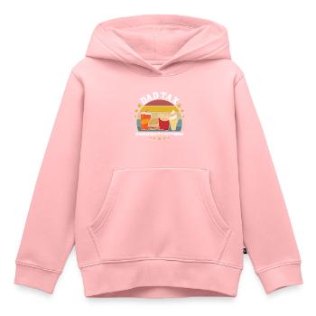 Father's Day Sarcasm Dad Tax - Kids Premium Organic Hoodie - rose - Front - AI Model Kid Female (0cm)