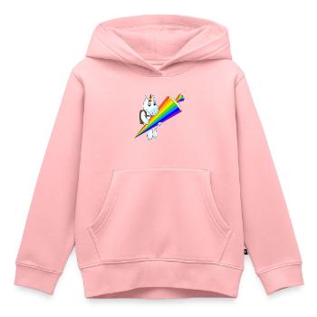 Unicorn Schooling School Start Children - Kids Premium Organic Hoodie - rose - Front - AI Model Kid Female (0cm)
