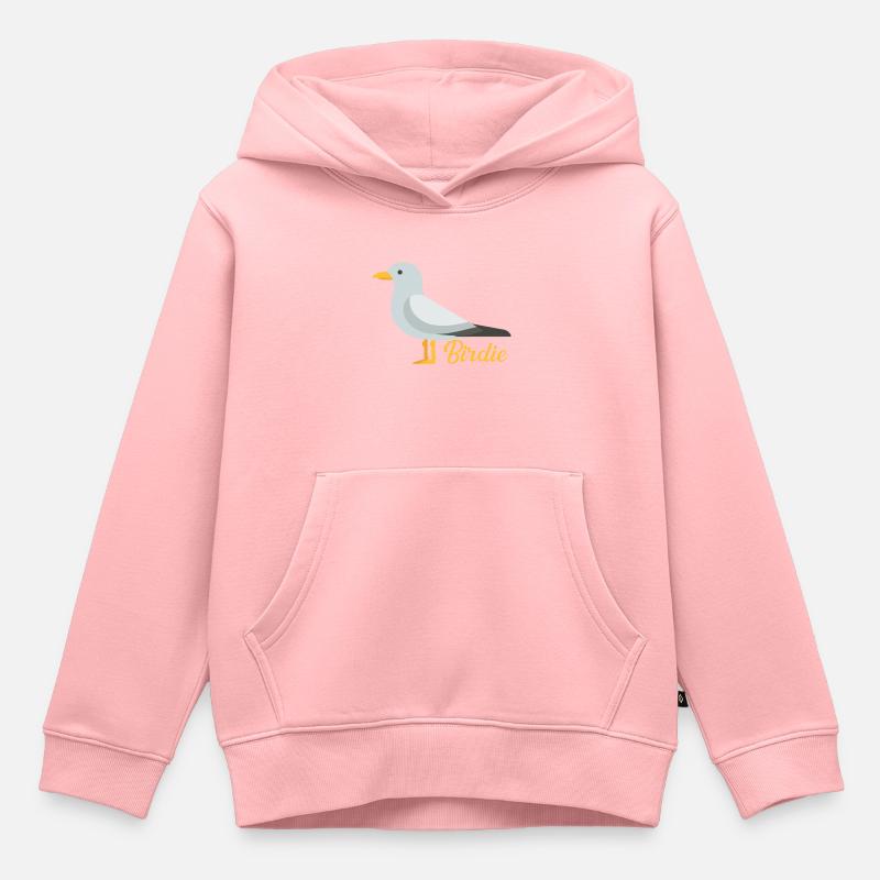 Birdie - Sweat Premium à capuche enfant bio - rose