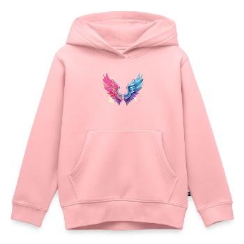 angelwings,engelsflügel,graffiti,malerei,bunt - Kinder Premium Organic Hoodie - Rosa - Vorne - AI Model Kid Female (0cm)