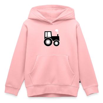 tractor - Kids Premium Organic Hoodie - rose - Front - AI Model Kid Female (0cm)