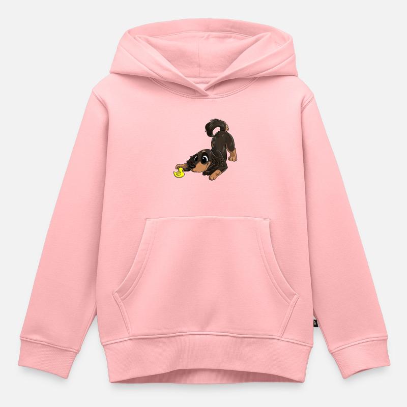 Le plus mignon - Sweat Premium à capuche enfant bio - rose
