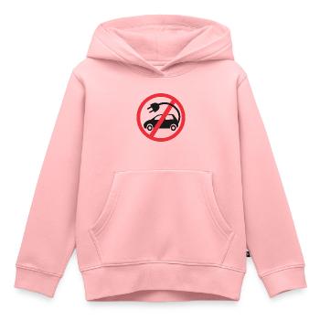 Voitures électriques Non merci - Sweat Premium à capuche enfant bio - rose - Devant - AI Model Kid Female (0cm)