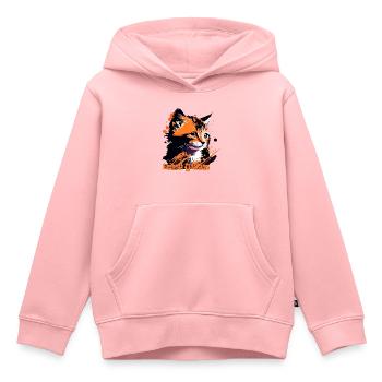kleines Kätzchen, Katze getigert - Kinder Premium Organic Hoodie - Rosa - Vorne - AI Model Kid Female (0cm)