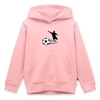 Fußballer Fußball Soccer Player 2c - Kinder Premium Organic Hoodie - Rosa - Vorne - AI Model Kid Female (0cm)