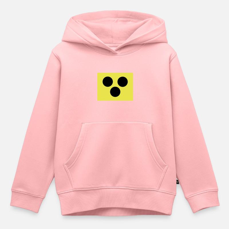 Blindenzeichen Armbinde Blind 2c - Kinder Premium Organic Hoodie - Rosa