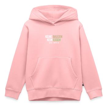 Keine Bauern Kein Essen Landwirtschaft Bauernhof - Kinder Premium Organic Hoodie - Rosa - Vorne - AI Model Kid Female (0cm)