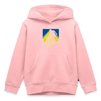 Bowling Pin Kugel - Kinder Premium Organic Hoodie - Rosa - Vorne - AI Model Kid Female (0cm)