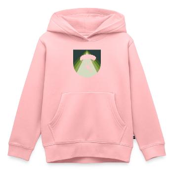 Parachutisme en chute libre - Sweat Premium à capuche enfant bio - rose - Devant - AI Model Kid Female (0cm)