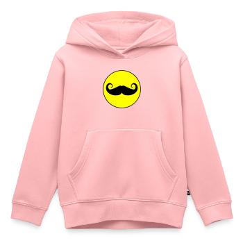 Schnurrbart symbol - Kinder Premium Organic Hoodie - Rosa - Vorne - AI Model Kid Female (0cm)