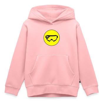 Skibrille icon - Kinder Premium Organic Hoodie - Rosa - Vorne - AI Model Kid Female (0cm)
