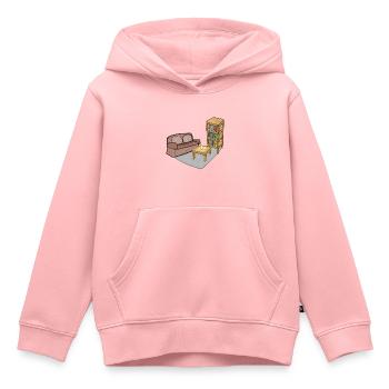 Wohnen Symbol Tisch Sofa Wohnzimmer regal - Kinder Premium Organic Hoodie - Rosa - Vorne - AI Model Kid Female (0cm)