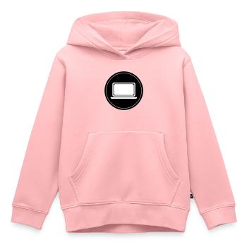 Ordinateur portable Pc Office - Sweat Premium à capuche enfant bio - rose - Devant - AI Model Kid Female (0cm)