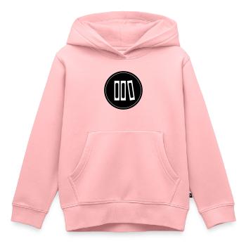 Lire des livres - Sweat Premium à capuche enfant bio - rose - Devant - AI Model Kid Female (0cm)