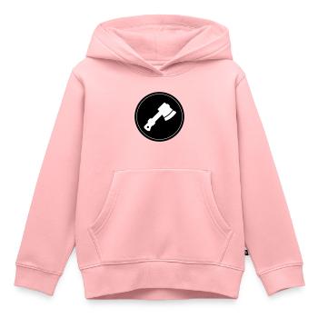 Kletterausrüstung Kreis eispickel - Kinder Premium Organic Hoodie - Rosa - Vorne - AI Model Kid Female (0cm)