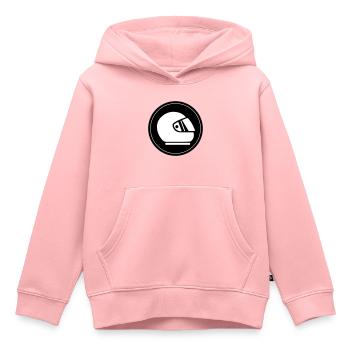 Pilote de course barre cercle de course - Sweat Premium à capuche enfant bio - rose - Devant - AI Model Kid Female (0cm)