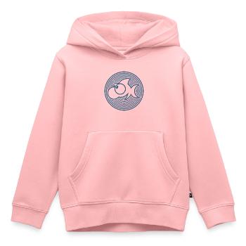 HUH! Fish #001 (Full Donation) - Kinder Premium Organic Hoodie - Rosa - Vorne - AI Model Kid Female (0cm)