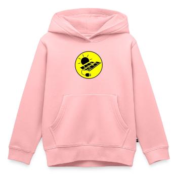Photovoltaik Anlage Symbol Solar Energie - Kinder Premium Organic Hoodie - Rosa - Vorne - AI Model Kid Female (0cm)