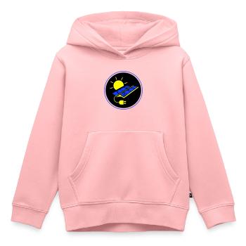 Photovoltaik Anlage Symbol Solar Energie - Kinder Premium Organic Hoodie - Rosa - Vorne - AI Model Kid Female (0cm)