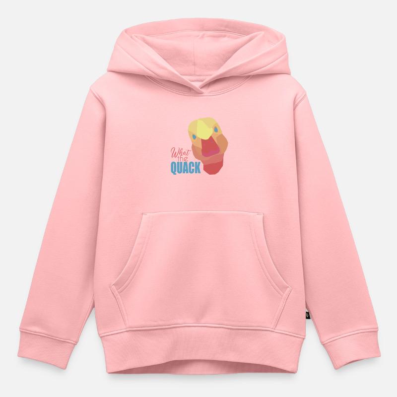 Canard - Sweat Premium à capuche enfant bio - rose