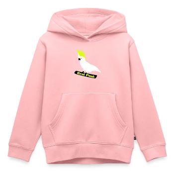 Real Punk - Cacatoès, perroquet, vrai punk, oiseau - Sweat Premium à capuche enfant bio - rose - Devant - AI Model Kid Female (0cm)