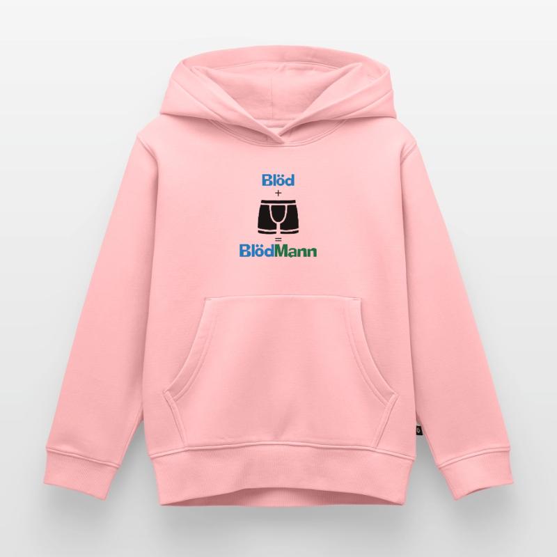 Blödmann Mann Idiot Geschenk provokant Spruch Idee Kinder Premium Organic Hoodie