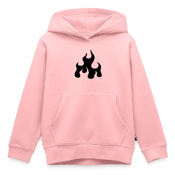 Fire - Kids Premium Organic Hoodie - rose - Front - AI Model Kid Female (0cm)