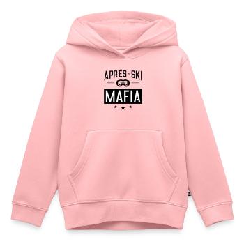 Apres Ski Mafia Spruch - Kinder Premium Organic Hoodie - Rosa - Vorne - AI Model Kid Female (0cm)