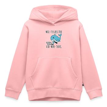 Administrateur Administrateur, Employé administratif - Sweat Premium à capuche enfant bio - rose - Devant - AI Model Kid Female (0cm)
